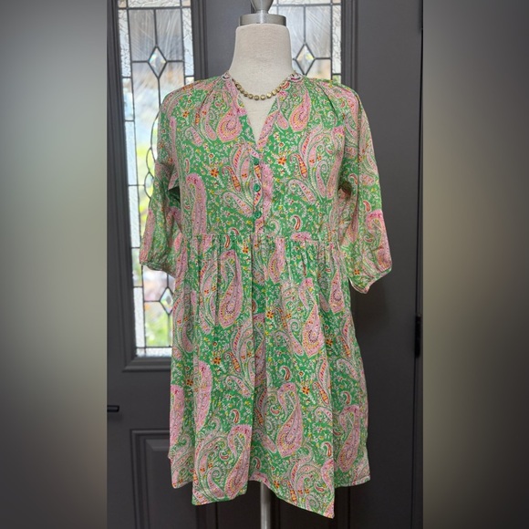 BA&SH Odeon Paisley Print Robe Tunic Dress Size XS
Bash, Ulla Johnson - Picture 5 of 12